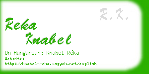 reka knabel business card