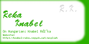 reka knabel business card